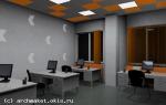Корпоративный интерьер офисного здания "КИНЕТИКА" г. Екатеринбург ( принципиальное решение рядового офиса )